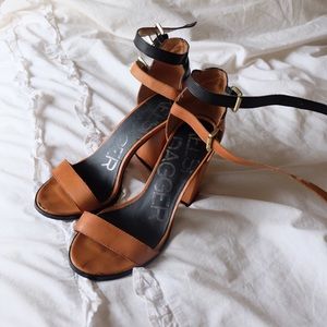 Brown and black heels!