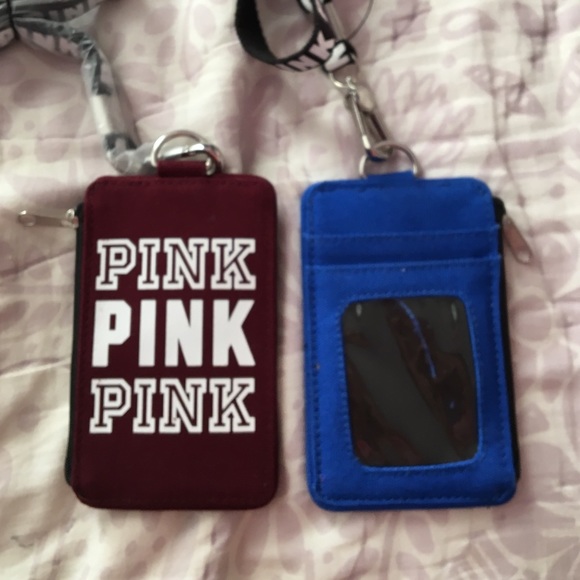 VS Pink lanyards