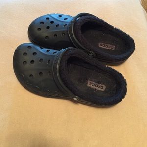 Fur lined mammoth men's Crocs