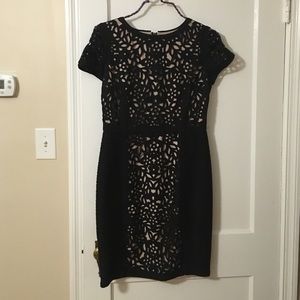 anthropologie black cocktail dress Maeve size 10