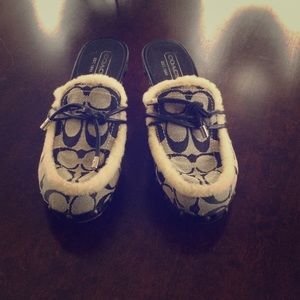 Size 6 women's Coach clogs