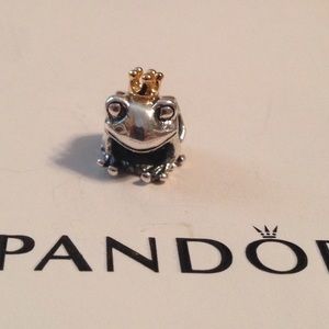 Authentic Pandora "Prince Charming" frog charms