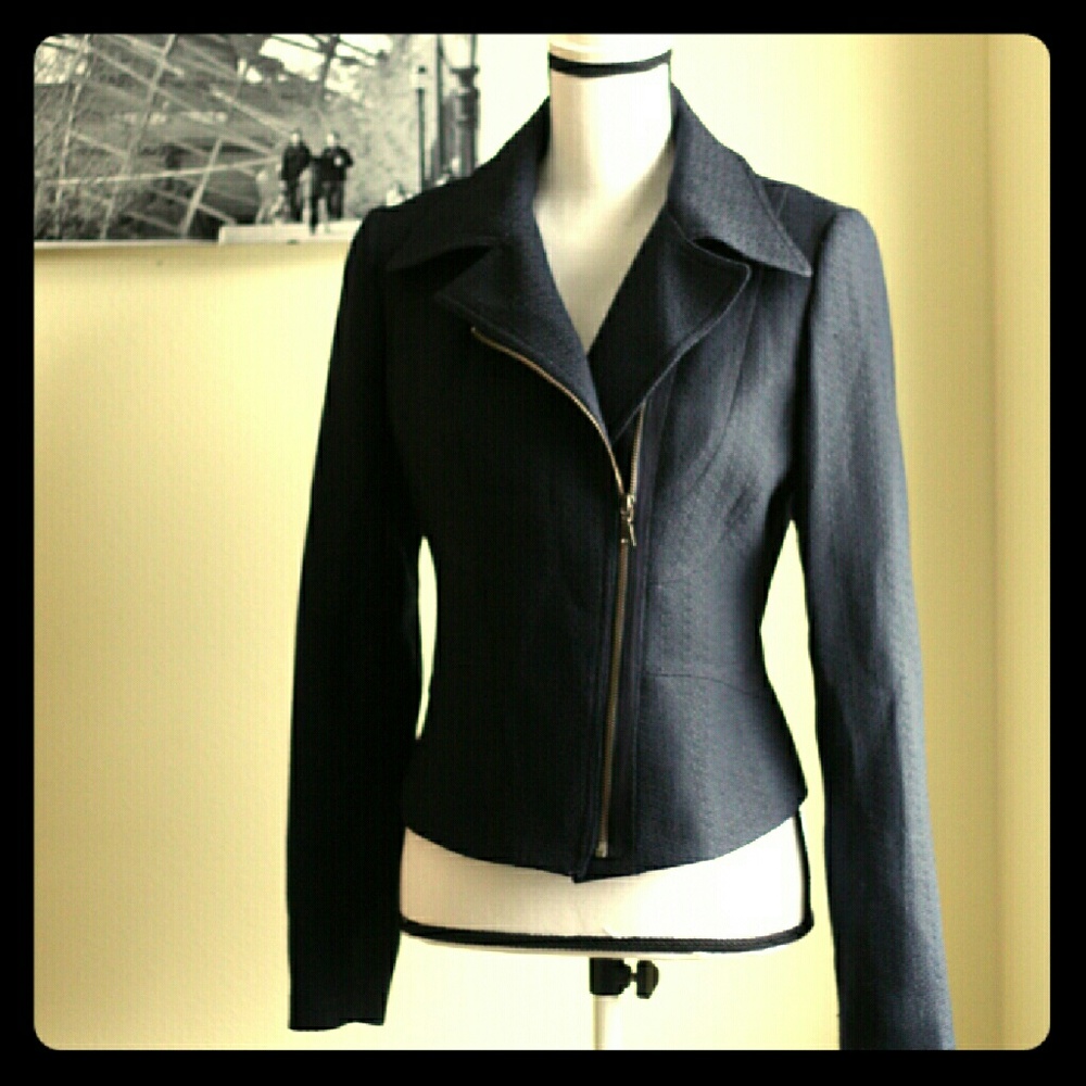 *Tahari* jacket Textured Navy