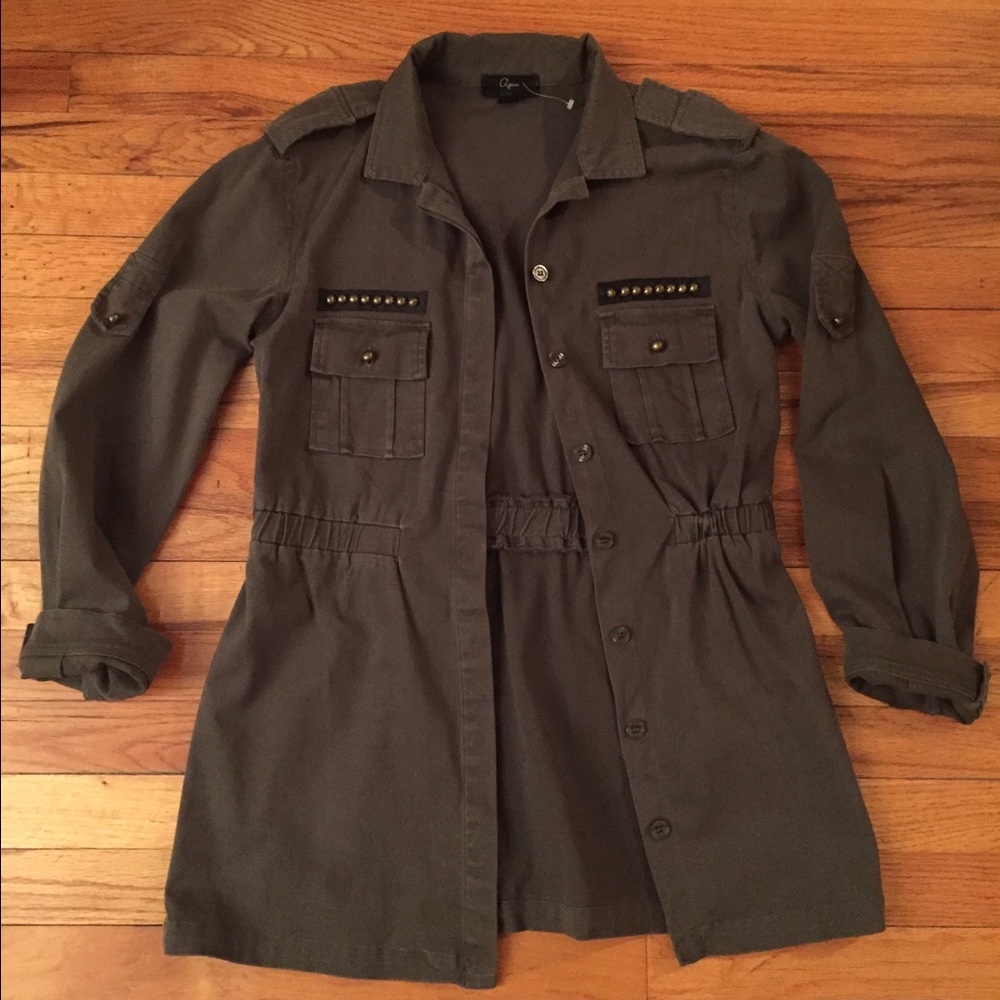Aqua Military Jacket