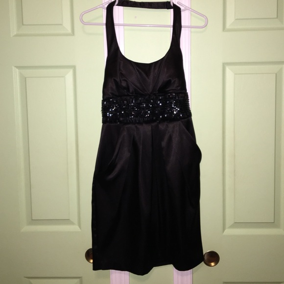 black halter dress !