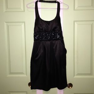 black halter dress !