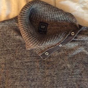 Gap Tunic sweater with snap detail on Turtleneck