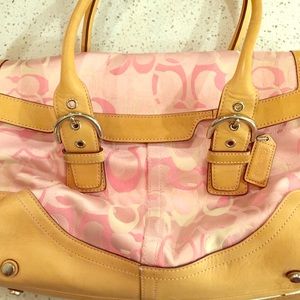 Used condition Coach envelope style tote