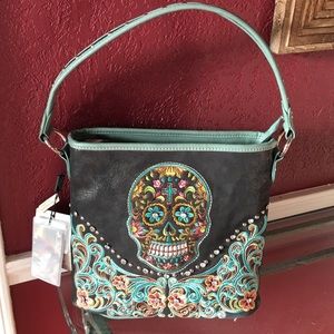 Montana West sugar skull purse NWT