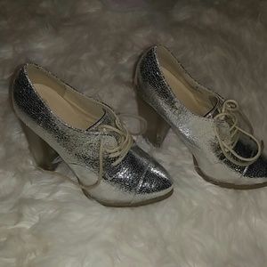 Silver shoes