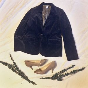 J. Crew Velvet Black Blazer