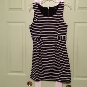 Super cute black and white stripped dress!