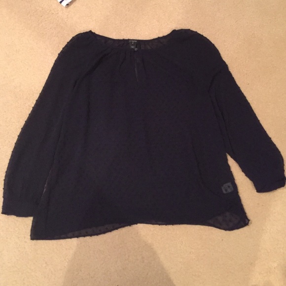 Sheer J Crew Blouse