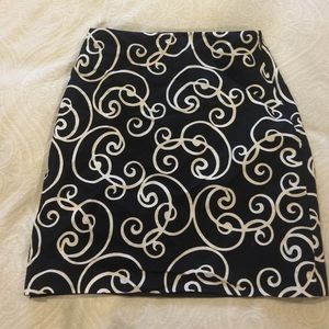 Anne Taylor geometric skirt