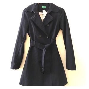 Classic navy trench coat, UK 8/US 4