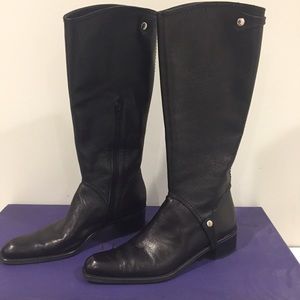 Stuart Weitzman black mid-calf riding boots sz 6.5
