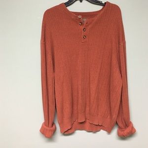 burnt orange oversized sweater