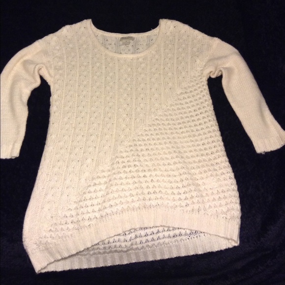White Knit Lucky Brand sweater