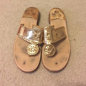 Jack Rogers Gold Hampton Sandal