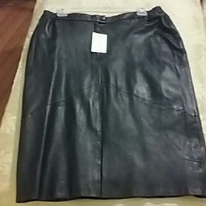 Leather skirt