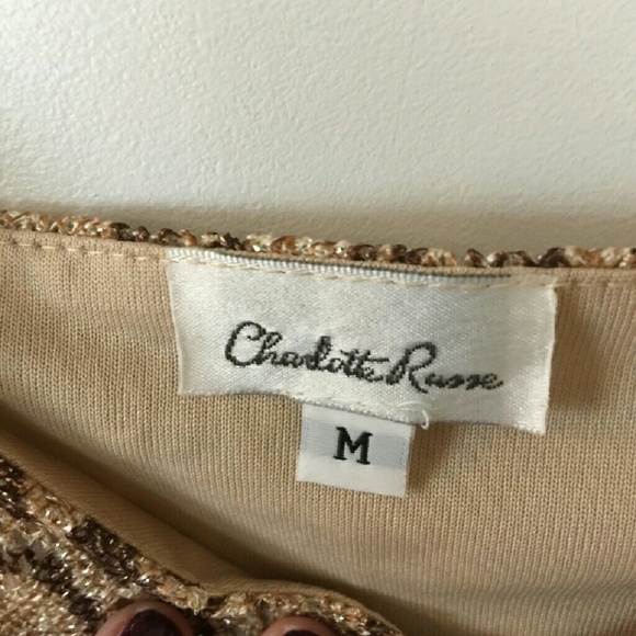 Charlotte Russe fringed halter top