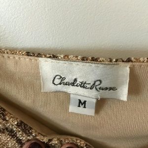 Charlotte Russe fringed halter top