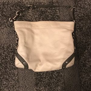 White leather Coach shoulder bag