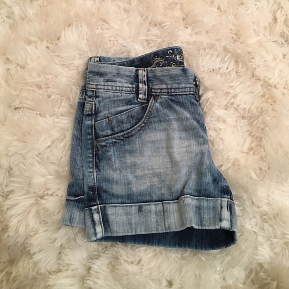 Express Acid Washed Shorts