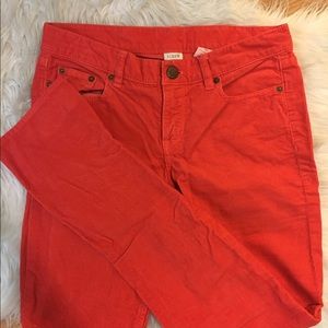 Red J. Crew Cords