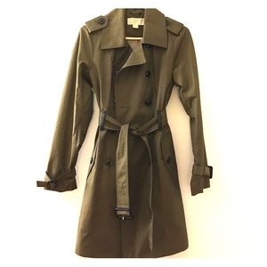 Michael Kors classic olive trench coat!