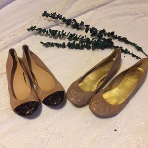 J. Crew Leather Flats LOT | Cheetah & studded toe