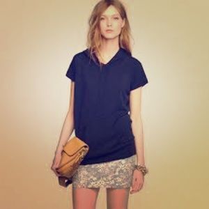 NWOT Merino wool J Crew burgundy hoodie sz small