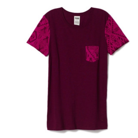 Victoria’s Secret PINK Crewneck Pocket T-shirt - Picture 1 of 6