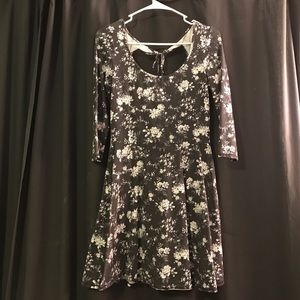 floral print skater dress