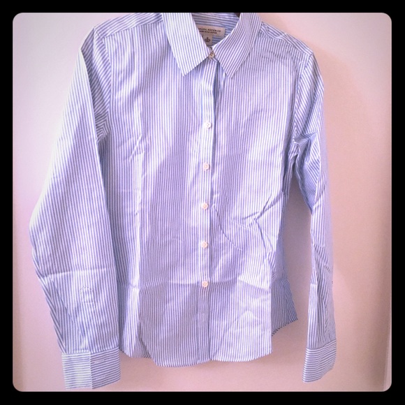 Banana Republic non-iron fitted striped shirt, 4
