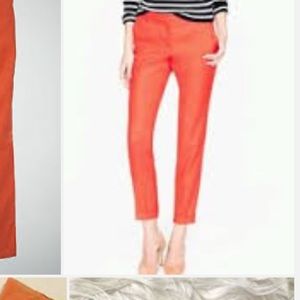 J. Crew City Fit -Orange- sz 4