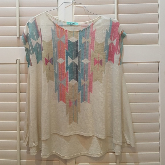 Tribal flowy shirt