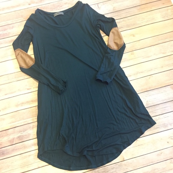 5🌟RATED! M Hunter Green Tunic/Dress w/pockets - Picture 2 of 2