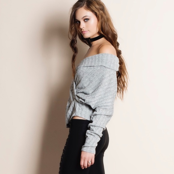 Faux Wrap Knit Top - Picture 4 of 4