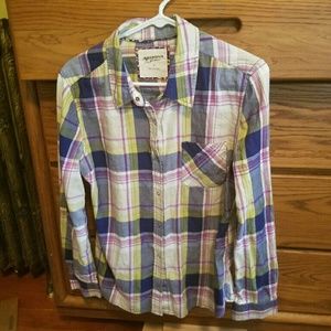 Arizona brand plaid t