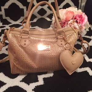 Betsey Johnson Rose Gold Purse