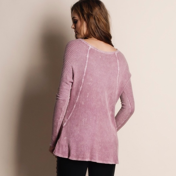 NBF ❤️ Waffle Knit Long Sleeve Top - Picture 3 of 4