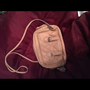 Light pink cross body bag