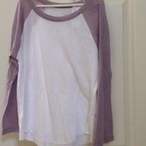 Never worn! Me To We cropped baseball tee