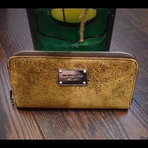 Michael Kors Distressed Leather Wallet