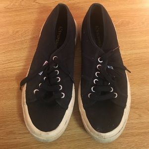 Black Superga Comu Sneaker- Like New