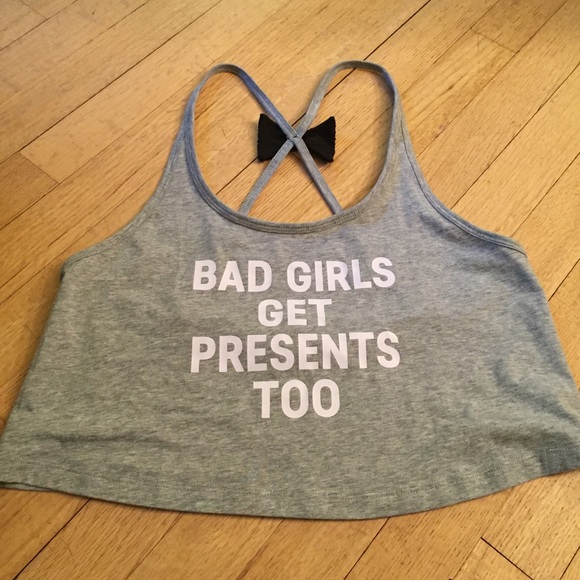 VS Bad Girls Get Presents Too Sequin Bow Crop! - Picture 3 of 6