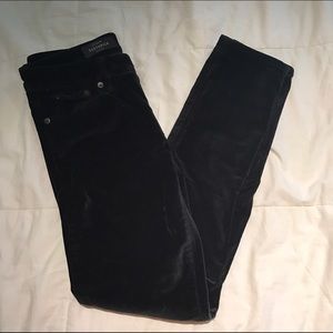 J Crew Black Velvet Pants
