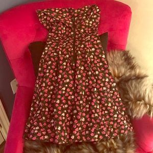 Betsy Johnson Rose zip up dress