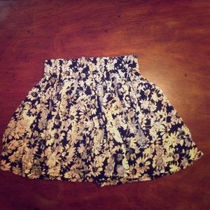 I am selling a black and white flower skirt.